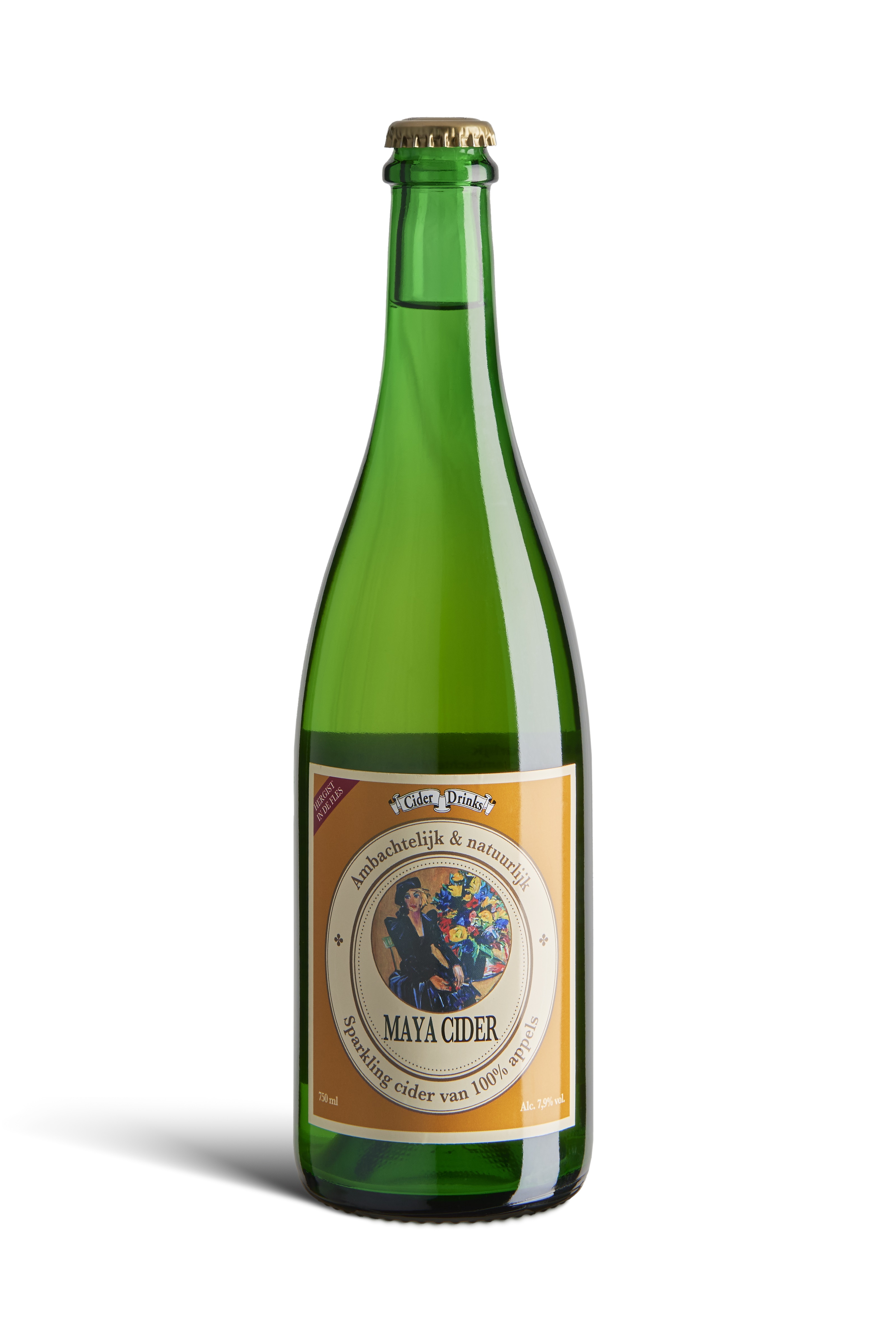MAYA Cider 0,75 ltr. - Maya cider 750 ml tbv papieren print met schaduwwerking - 982382