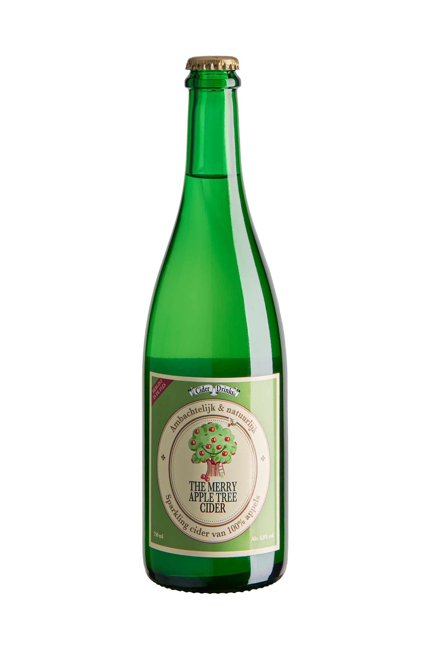 The Merry Apple Tree Cider 0,75 Ltr. - The merry apple tree cider 750 ml tbv internet zonder schaduwwerking - 982378